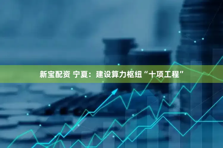 新宝配资 宁夏：建设算力枢纽“十项工程”