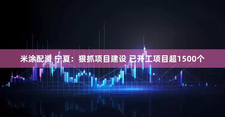 米涂配资 宁夏：狠抓项目建设 已开工项目超1500个