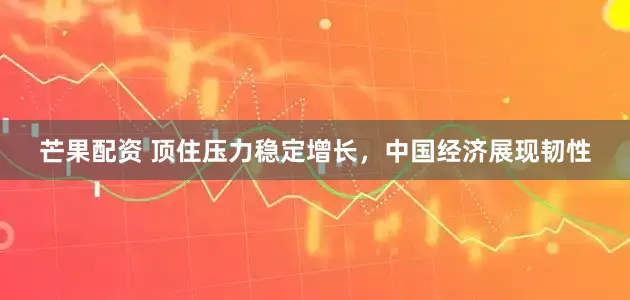 芒果配资 顶住压力稳定增长，中国经济展现韧性