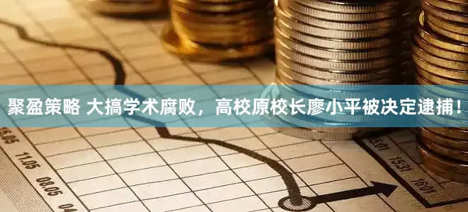 聚盈策略 大搞学术腐败，高校原校长廖小平被决定逮捕！
