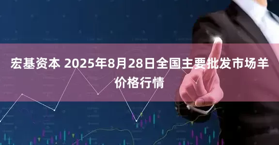 宏基资本 2025年8月28日全国主要批发市场羊价格行情